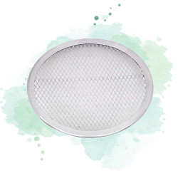 12 Pcs - Grille à pizza ronde en aluminium - Ø203 mm, Hauteur: 4 mm