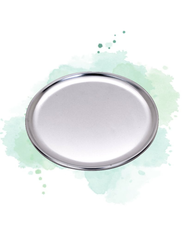 12 Pcs - Plateau à pizza en aluminium - Ø203 mm, Hauteur: 8 mm