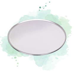 12 Pcs - Plateau pizza en aluminium - Ø406,4 mm, Hauteur: 8 mm