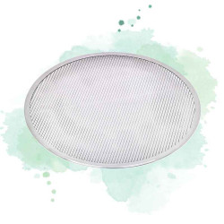 12 Pcs - Grille à pizza ronde en aluminium - Ø406,4 mm, Hauteur: 4 mm