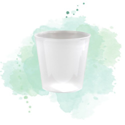 18 Pcs - Verre Cupoly en plastique PP - Réemployable, 300 ml, Ø85 mm, Hauteur: 85 mm