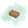 50 Pcs - Boîte Kraft 6 Nuggets 114x73mm H45mm