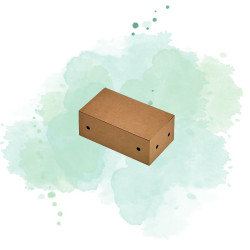 50 Pcs - Boîte Kraft 9 Nuggets 140x78mm H53mm