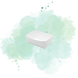 250 Pcs - Barquette en carton blanc "Impression Journal" - 510 ml, 120 x 70 mm, H: 43 mm