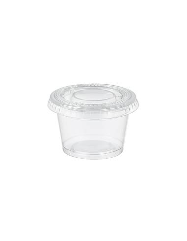 100 Pcs - Pot en plastique PET transparent - 60...