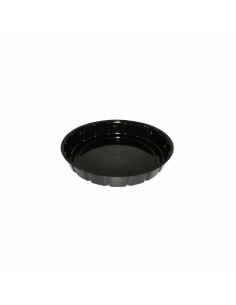 125 Pcs - Saladier plastique PS rond noir - 600 ml,...