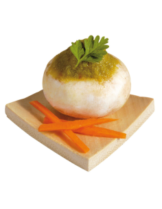 100 Pcs - Mini assiette bambou "Iki" - 3,5 x 3,5 cm, Écologique, Design moderne