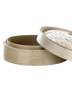 5 Pcs - Cuiseur vapeur bambou "Dimys" Diam: 30 cm 30 x 6 cm