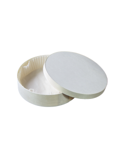 10 Pcs - Boîte ronde bois FSC mix + papier ing - cuisson four H42mm 600ml