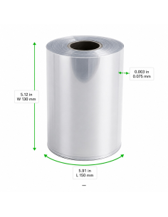 1 Pcs - Film scellage bubble tea 150m/130mm 150x130mm H0,075mm 2