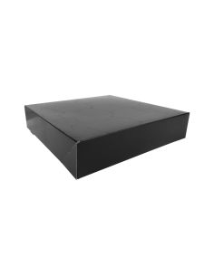 50 Pcs - Boite pâtissière carton noir - 230x230 mm, Hauteur: 50 mm