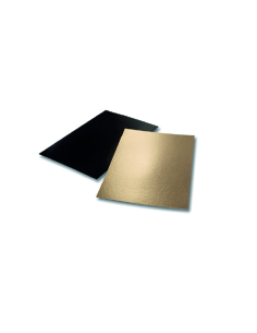 200 Pcs - Plaque carton rectangulaire or/noir - 9 x 3,5 cm, double face
