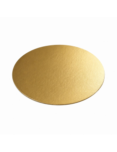 100 Pcs - Rond carton double face or/noir - Diam: 20 cm