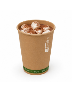 50 Pcs - Gobelet en carton kraft "Zen" - Ø54 mm, Hauteur: 57 mm, sans plastique 2