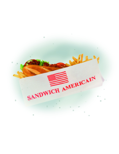 1000 Pcs - Sac papier blanc sandwich - 12 x 34 cm, Ouvert sur 2 côtés 2