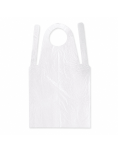 100 Pcs - Tablier PE blanc - 70 x 120 cm, protection optimale pour horeca