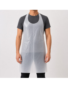100 Pcs - Tablier PE blanc - 70 x 120 cm, protection optimale pour horeca 2