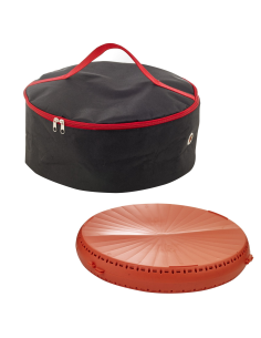 5 Pcs - Poche ronde noire pour pizza réutilisable et bento H150mm