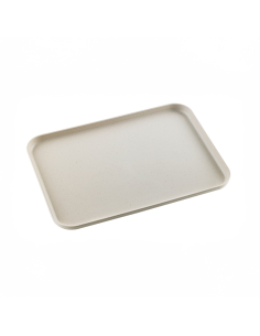 20 Pcs - Plateau composite réemployable beige - 380 x 268 mm, Hauteur: 16 mm