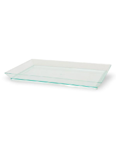 50 Pcs - Éléments de plateau "Klarity" - Plastique vert transparent, 18 x 13 cm
