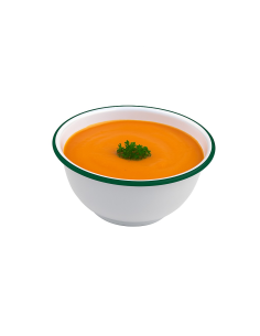 12 Pcs - Bol Enamel blanc en acier émaillé - 1000 ml, Ø 160 mm, H 80 mm 2