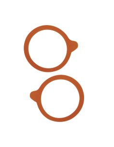 10 Pcs - Joint orange hermétique Weck - Ø100 mm, pour conservation optimale