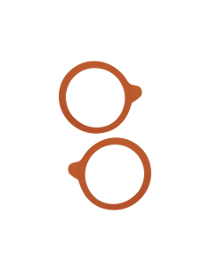 10 Pcs - Joint hermétique orange pour bocal Weck - Ø80 mm, conservation optimale