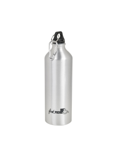 24 Pcs - Bouteille à eau aluminium 750 ml - Ø35 mm, Hauteur: 255 mm, Bouchon mousqueton