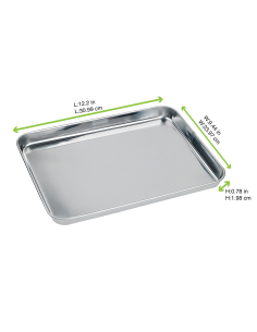 10 Pcs - Plateau de service NoxTray - Acier inoxydable, 310x240 mm, Hauteur: 25 mm 2