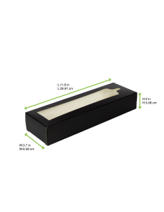 50 Pcs - Boîte avec fenêtre en PET pour planche 300x95mm H50mm 2