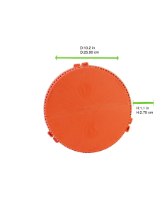 2 Pcs - Boîte à pizza ronde réutilisable - Ø260mm, Hauteur: 28mm 2