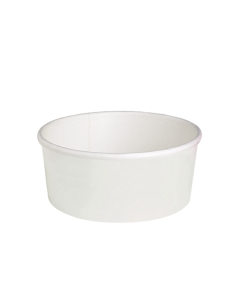 50 Pcs - Saladier rond carton "Buckaty" - 18,6 cm, 16,1 cm, Hauteur: 6,6 cm