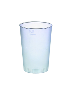 40 Pcs - Gobelet plastique PP réutilisable "Optimal" - 120 ml, Ø54 mm, H73 mm