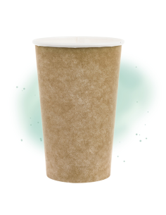 50 Pcs - Gobelet Imprimé Blanc Kraft - 450 ml, Ø: 9 cm, Hauteur: 13,4 cm 2