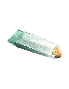 1000 Pcs - Sac sandwich papier blanc - 10 x 4 cm, Hauteur: 34 cm