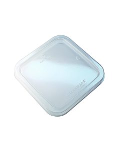 50 Pcs - Couvercle carré en PLA - 16 x 16 cm x 1,3 cm