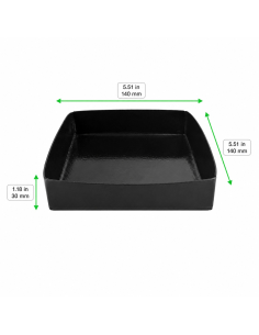2 Pcs - Panier BBQ solide avec bordure 140x140mm H30mm 2