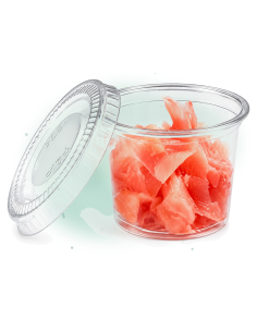 100 Pcs - Couvercle PET plat transparent - Diam: 4,5 cm 2