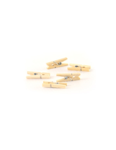 100 Pcs - Mini pinces à linge en bois - 2,5 cm