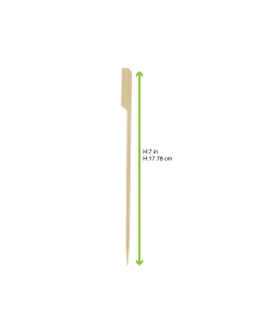 100 Pcs - Pique bambou "Teppo Gushi" - 18 cm, idéal pour service et présentation 2