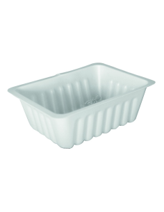 250 Pcs - Barquette plastique transparente - 250 ml, 111x87 mm, Hauteur: 43 mm