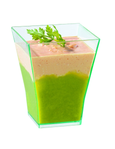 30 Pcs - Verrine pyramidale plastique PS transparente "Taïti" - 60 ml, 4,5 cm base, Hauteur: 5,5 cm 2