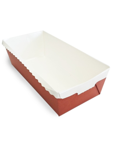 270 Pcs - Moule en carton rectangulaire "Optima" - 180x80mm, Hauteur: 55mm 2