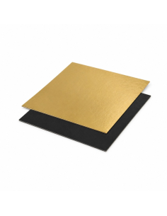 50 Pcs - Plaque carton rectangulaire or/noir - 20 x 30 cm, double face
