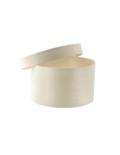 10 Pcs - Boîte en bois ronde avec couvercle - Ø65 mm, Hauteur: 45 mm