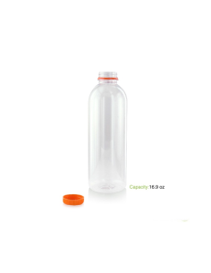150 Pcs - Bouteille PET transparente - 500 ml, Ø 6,8 cm, Hauteur: 18,7 cm 2