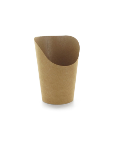 50 Pcs - Pot wrap carton brun - Diam: 8 cm, Hauteur: 11,7 cm, Volume: 6 cm