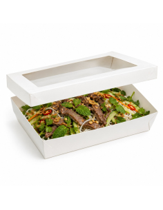 50 Pcs - Boîte rectangulaire "Kray" - 1500 ml, 22,5 x 15,5 cm, Hauteur: 5 cm 2