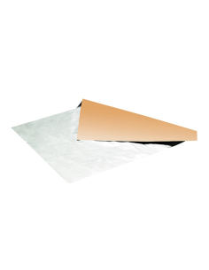 500 Pcs - Papier alimentaire aluminium et blanc - 25 x 35 cm 2