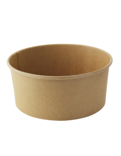 45 Pcs - Saladier carton kraft "Buckaty" - 1560 ml, Diam: 18,5 cm, Hauteur: 8,2 cm 2